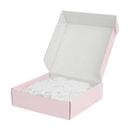 MEEDEE 100 Pack White No Crease Soft Ribbon Knotted Hair Ties - No Damage Ouchless Pony Tails & Yoga Bracelets for Women