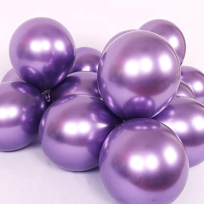 12 Inch Metallic Purple Balloons, Baby Shower, Graduate Party Decorations - Image 3