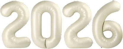 Large Number Balloons 40 Inch Cream 2026 Balloon by Mluchee