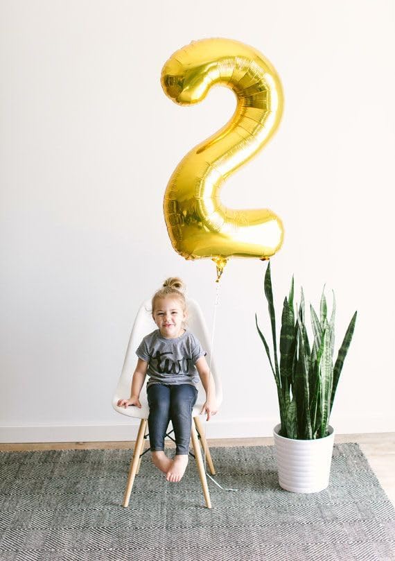 Gold Number 0 Balloon 40 Inch - Image 3