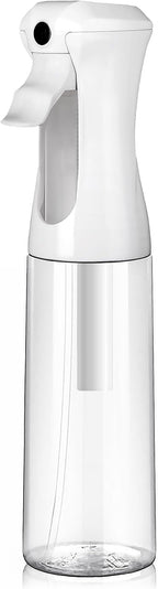 VIGOR PATH Continuous Spray Bottle for Hair – Fine Mist Mister for Hairstyling, Cleaning, Plants, Pets, Barbers, Salons, and Essential Oil Applications (300ml/10 oz) Clear 2 Pack