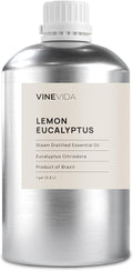 VINEVIDA Lemon Eucalyptus Essential Oil - Gallon Lemon Eucalyptus Oil Undiluted - Bulk Gallon Essential Oil for Soap Making Safe for Skin - DIY Candle Scents for Candlemaking Scents - 8 lbs