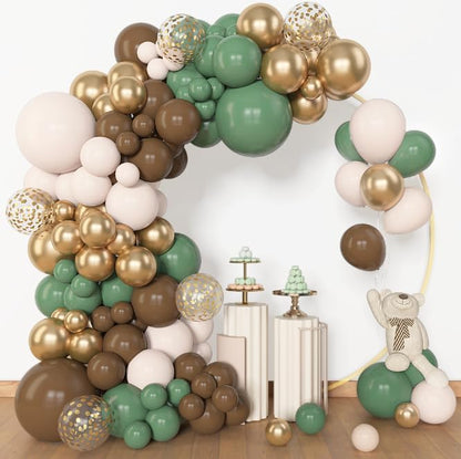 Amandir 153pcs Sage Green Brown Balloon Garland Arch Kit Different Sizes | 18 - Image 4