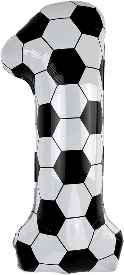 40 Inch Soccer Number 1 Foil Balloon, Soccer Birthday Party Decorations | by Unknown