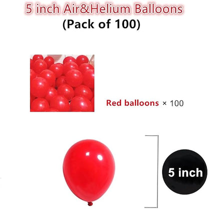 5 inch Red Party Balloons - Image 2