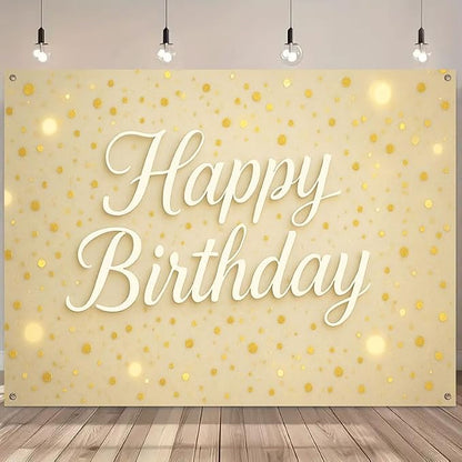 Large Happy Birthday Banner 71x43 Inch, Big Hanging Porch Sign - Image 3