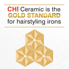 CHI Tourmaline Ceramic Flat Iron, Hair Straightener For An Even & Smooth Finish, 1 1/2" Iron, Onyx Black
