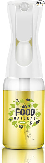 Mistifi Glass Oil Sprayer/Mister 5.1 fl oz (150ml), For Cooking Oil, Olive Oil, Soy Sauce, Vinegar, Non-Aerosol Refillable Dispenser, Spray Bottle (FS637 NaturalFood)
