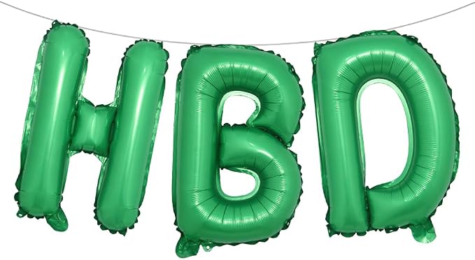 16 Inch HBD Balloons for Boho Birthday Party Decorations by RUIANSI