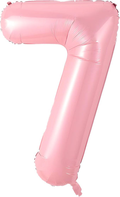 40 Inch Pink Number 7 Balloon Suitable by Unknown