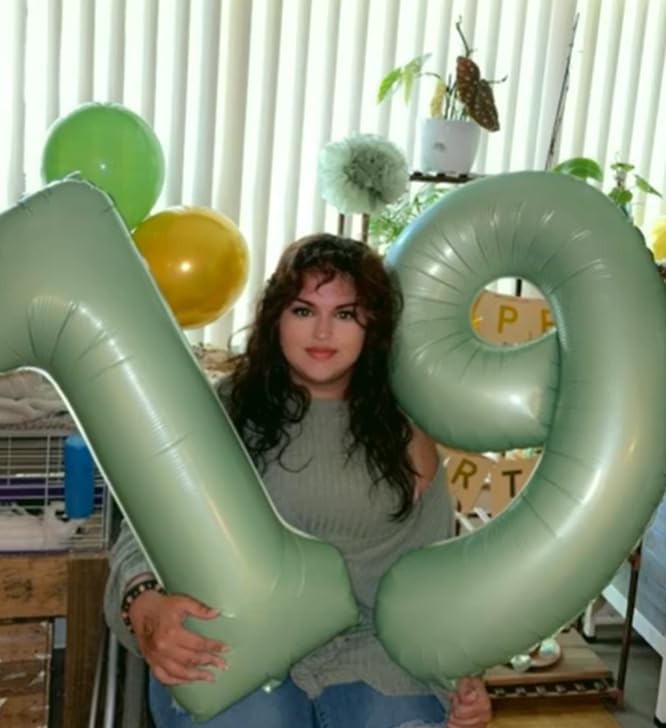 Oliver Green Number 9 Balloon 40 inch, Birthday Party Balloons Decorations | - Image 4