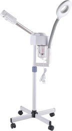 Winado 2 in 1 Professional Facial Steamer with 5X Magnification Lamp & Touch Screen, Esthetician Steamer Humidifier Face Spa Mist Steam for Home Beauty Salon, Personal Skin Care Deep Cleaning, White