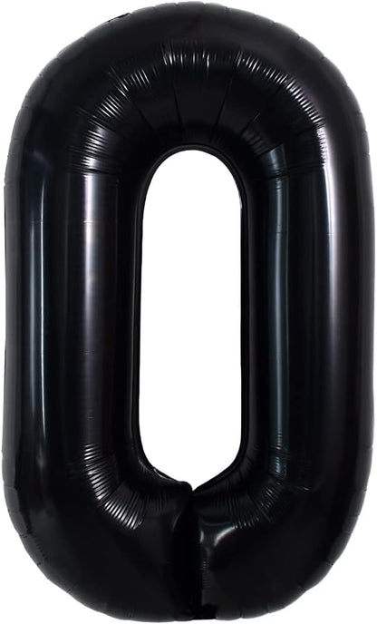 TONIFUL 40 Inch Large Black O Letter Balloon by TONIFUL