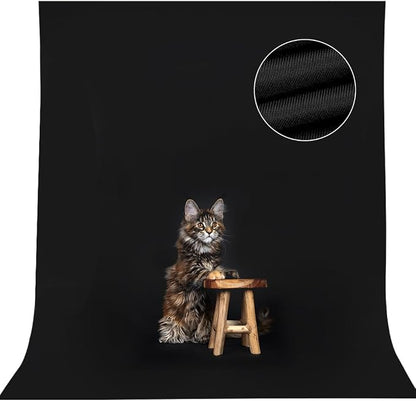 CPLIRIS 5x7ft Black Backdrop Background by CPLIRIS