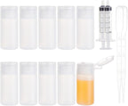 BENECREAT 10 Pack 1oz Travel Bottles Small Travel tubes Plastic Flip Cap Sample Bottle Refillable Travel Bottles for Makeup, Liquid, Cosmetic Toiletries Product