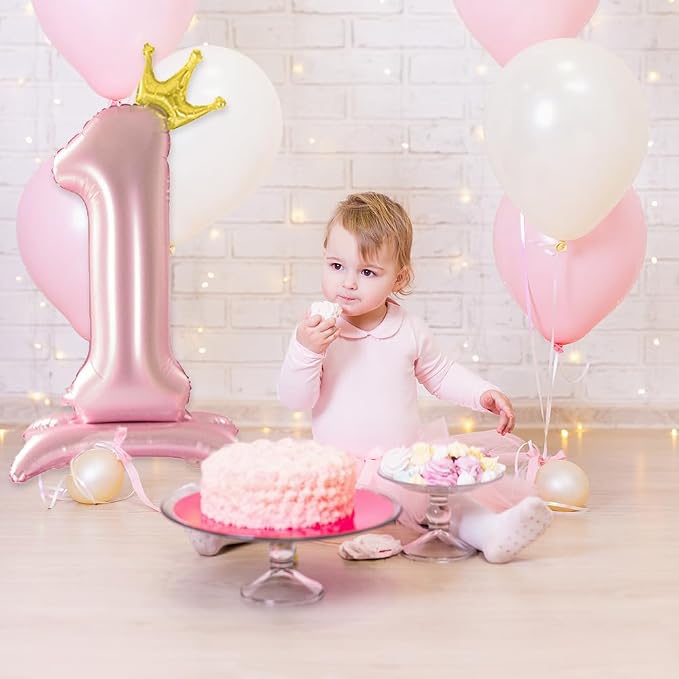 42 Inch Pink Foil Number 2 Balloon, 2th Pink Birthday Decorations | Giant - Image 4