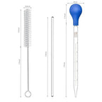 Droppers 10ml Pipettes Glass Graduated Dropper Lab Pipette Liquid Pipette (2)
