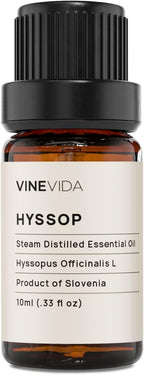 VINEVIDA Hyssop Essential Oil - Undiluted, 10 mL - DIY Candle Scents, Safe for Soap Making