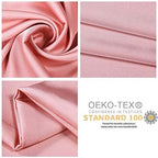 100% Mulberry Silk Pillowcases Set of 2 for Hair and Skin and Super Soft and Breathable King Size Nature Silk Pillowcases (King, Pink)