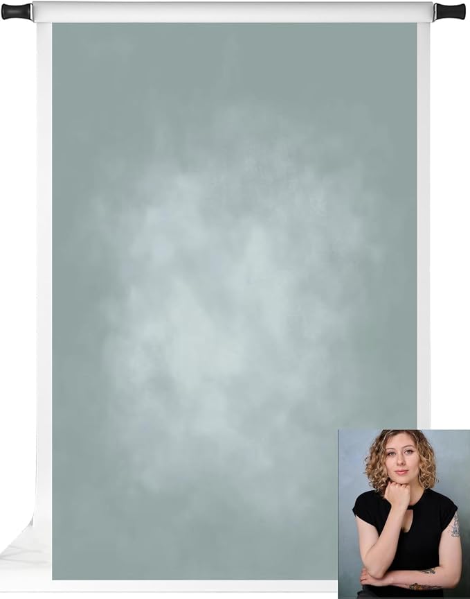 Kate Dark Cyan Photography Backdrops Abstract Photo Backdrop Poratrait by KateBackdropforPhotography