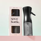 Kitsch Continuous Spray Bottle for Hair – Fine Mist Water Mister & Water Spray Bottle – Recycled Hair Spray Bottle – Spray Bottles for Cleaning, Styling, Plants & More – Black, 150ml