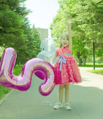 Pink Number 5 Balloon 40 inch, Balloon numbers party supplies, deco photo shoot - Image 7
