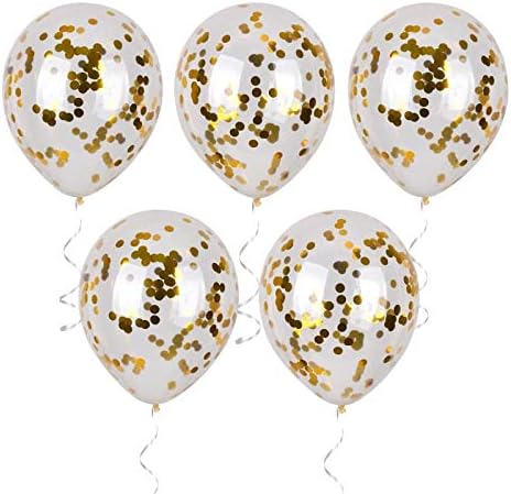 Gold Confetti Balloons - Image 4