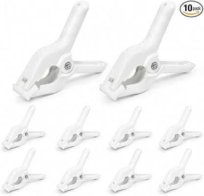 10 Pcs Spring Clamps, PureGuard 4.5 Inch Plastic Balloon Arch Clips Clamps by PureGuard