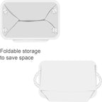 TheWarmHome Storage Bins for Shelves - Medium 3Pack 13.8L*9.8W*6.7H inch Fabric Storage Cubes Canves Storage Basket for Organizing Toys Baby Clothes Gift Dog (White)
