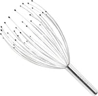 USAGA 36 Fingers Head Massager Scalp Massager Head Scratcher, Stocking Stuffers Gift for Scalp Body Relaxing (Silver)