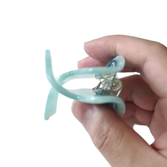 Spiral Conch Claw Clip,Acetate Hair Clips,Small Claw Clips for Women,Green