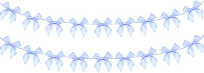 2pcs Bow Garland Banner, Ribbon Bow Party Decorations by Haptda
