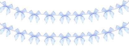 2pcs Bow Garland Banner, Ribbon Bow Party Decorations by Haptda