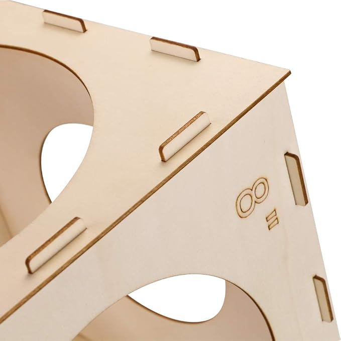 9 Holes Collapsible Wood Balloon Sizer Cube Box from 2" to 10", Balloon - Image 3