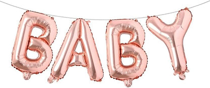 16 Inch Baby Letter Balloons Multicolor Foil Balloons BABY Balloons, Baby Shower by RUIANSI