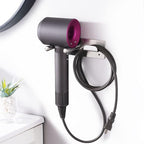 Hair Dryer Holder, SUS304 Adhesive Blow Dryer Holder Wall Mounted Compatible with Dyson Hair Dryer, Hair Dryer Organizer Dyson Hair Dryer Wall Mount