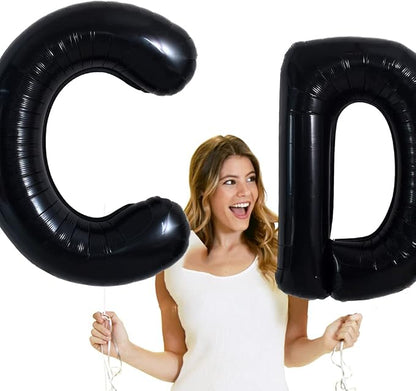 TONIFUL 40 Inch Large Black C Letter Balloon - Image 4