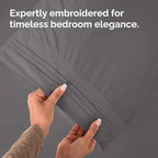 Queen Pillow Cases Set of 4 - Ultra Soft Hotel Quality Pillowcase Covers - Comfy, Cozy & Wrinkle Free - Shrinkage, Stain & Fade Resistant - Machine Washable Pillow Protectors - 4 Piece Set - Dark Grey