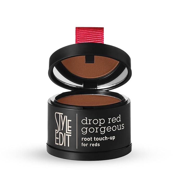 Root Touch Up Powder for Medium Red Hair by Style Edit | Cover Up Grays and Roots with Color Binding Mineral Hair Concealer | 2 Pack