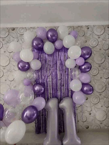 8 Balloon - Lilac Birthday Number Balloons, 40 Inch Decorations Men Women | - Image 9