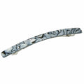 French Amie Long and Thin Large 4" Handmade Celluloid Hair Barrette Clip for Girls Automatic Strong Hold Hair Clips for Women No Slip Durable Paris Hair Accessories, Made in France (Gray Magma)