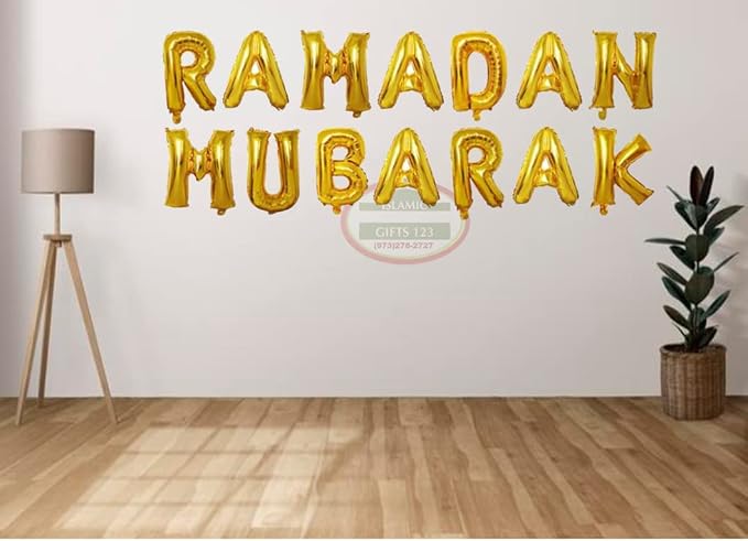16in Rose Gold Eid MUBARAK Foil Balloons - Image 8