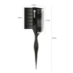 Professional 3 Pieces Hair Dye Brush Comb Set – Dual-Sided Hair Coloring Applicator for Salon Stylists – Tint Brush & Comb for Balayage, Highlights, and Root Touch-Up (Black)