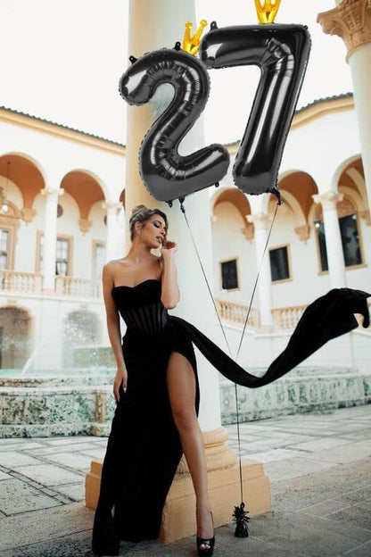 Black 6 Balloon - Image 3