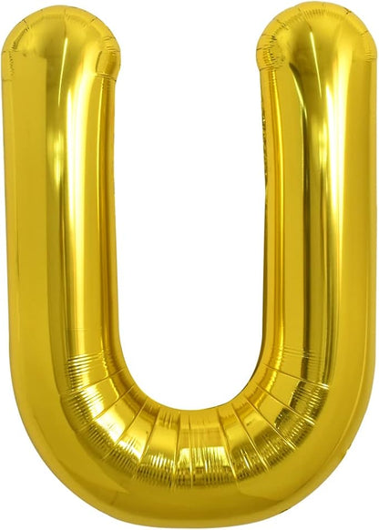 TONIFUL 40 Inch Large Gold Letter U Foil Balloons Alphabet Balloons | Giant by TONIFUL