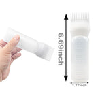 4 PCS Root Comb Applicator Bottle,Hair Oil Applicator Bottle for Hair Dye Shampoos Salons.6oz（white）