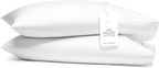 Boll & Branch Signature Hemmed Pillowcase Set - Standard, White - Luxury 100% Organic Cotton - Buttery Soft and Breathable - Softer with Every Wash - 2 Pillowcases Included