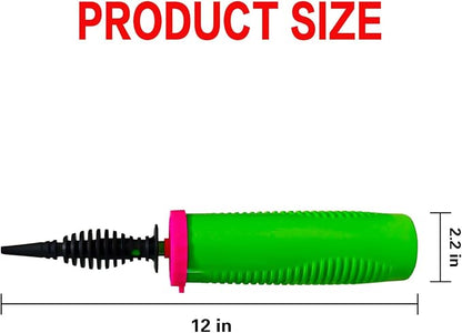 Balloon Pump Hand Held with 100pcs 260 Rainbow Balloons – Two Way Dual Action - Image 3