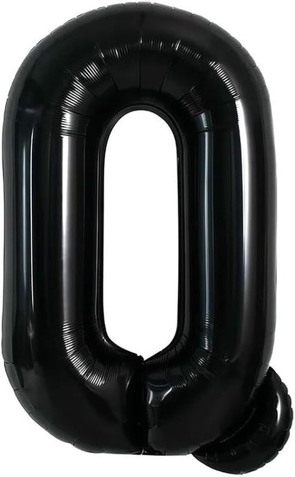 40 Inch Black Letter Q Foil Balloon, Large Jumbo Mylar Helium Alphabet Balloon - Image 2