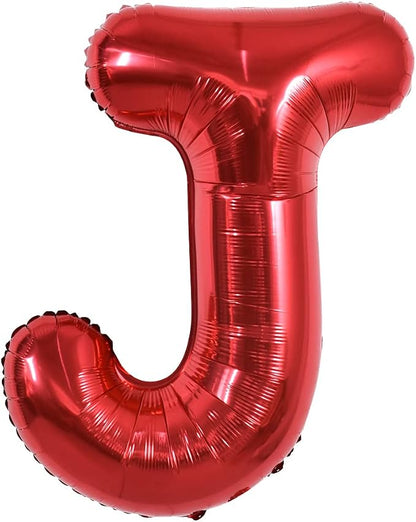 TONIFUL 40 Inch Large Bright Red Letter Balloons A-Z, Giant Jumbo Helium Foil by TONIFUL